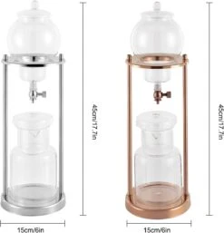 FLYHERO Iced Coffee Cold Brew Drip Tower Coffee Maker Ice Coffee Machine Cold Brew Dripper Iced Coffee Brewer Maker 8 Cup (Sliver) 13 FLYHERO Iced Coffee Cold Brew Drip Tower Coffee Maker Ice Coffee Machine Cold Brew Dripper Iced Coffee Brewer Maker 8 Cup (Sliver) -Small Appliance Store 61ViapLfaHL. AC SL1500