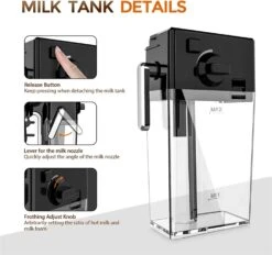 XiVue Coffee Maker Coffee Pot Coffee Machine Cafetera Espresso Coffee Maker Machine With Automatic Milk Frothing System (Color : JS-100, Size : UK) (Js 100) (Js 100) -Small Appliance Store 61VnqJtVTJL. AC SL1500