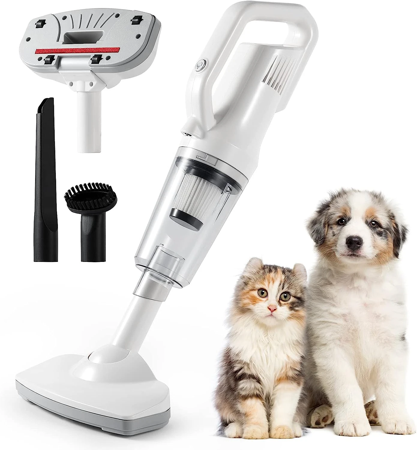 IPettie Cordless Pet Hair Vacuum 12000 PA Powerful Suction With LED Light, 4 Different Nozzles, Cat Hair Or Dog Hair Vacuum For Shedding, Portable Handheld Vacuum For Pet Hair 3 IPettie Cordless Pet Hair Vacuum 12000 PA Powerful Suction With LED Light, 4 Different Nozzles, Cat Hair Or Dog Hair Vacuum For Shedding, Portable Handheld Vacuum For Pet Hair