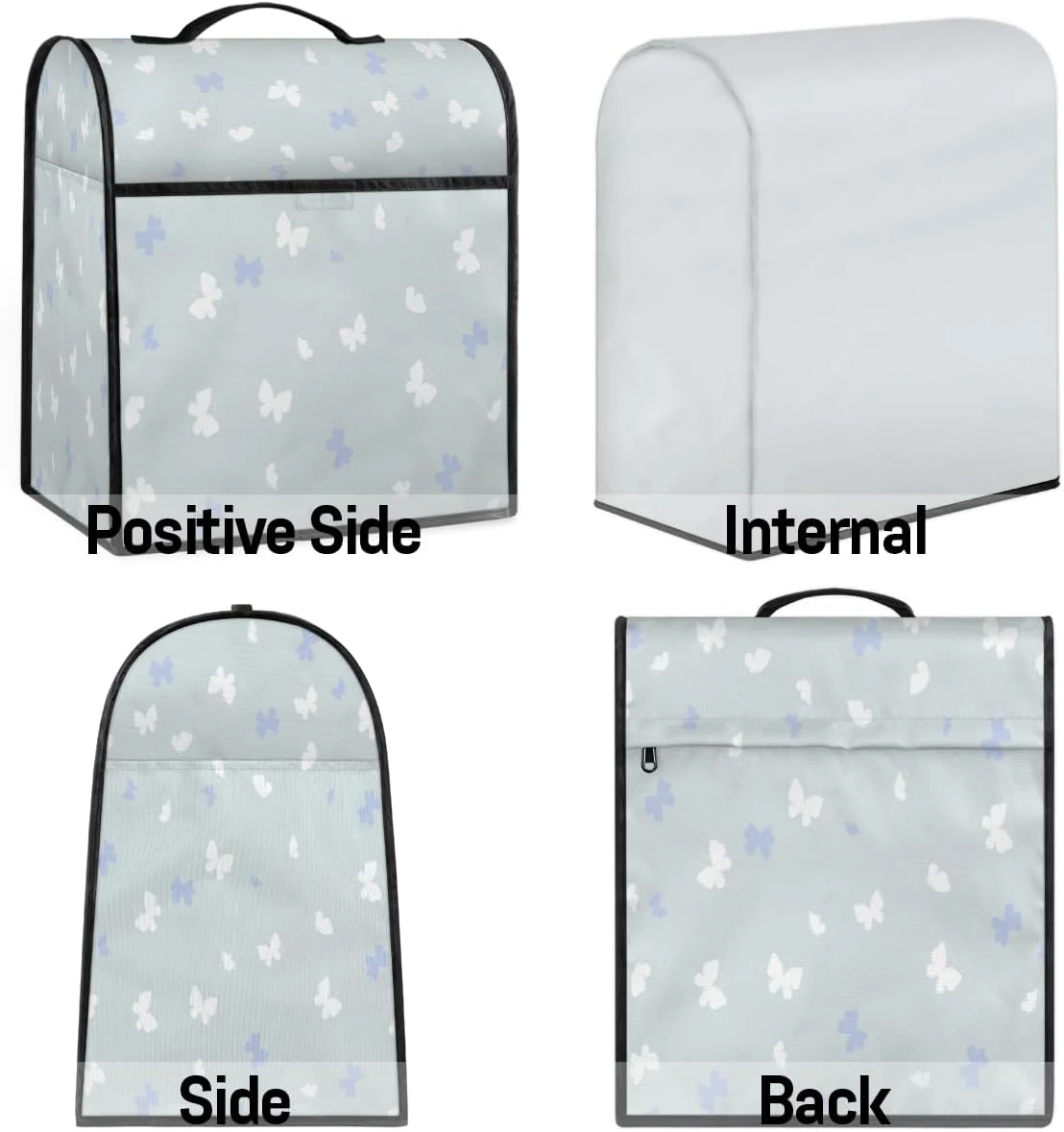 Blue White Butterfly Coffee Machine Dust Cover Beautiful Butterfly Stand Mixer Dust Cover Stand Mixer Cover Waterproof,Easy To Clean,Multi-Pocket 9 Blue White Butterfly Coffee Machine Dust Cover Beautiful Butterfly Stand Mixer Dust Cover Stand Mixer Cover Waterproof,Easy To Clean,Multi-Pocket - Image 7