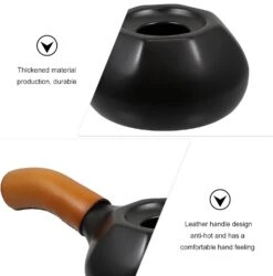 Hemoton Ceramic Handy Coffee Roaster Coffee Bean Baking Tool Portable Household Nut Peanut Cashew Chestnuts Roasting Stove For Home Cafe Shop Black -Small Appliance Store 61XuohSWThL. AC SL1500