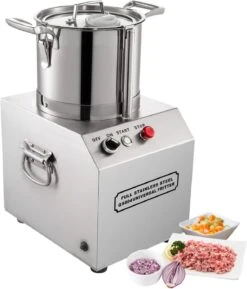 GorillaRock Food Chopper | Electric Food Processor | Stainless Steel | 1400RPM Motor | Wide Application | 110V (6L)