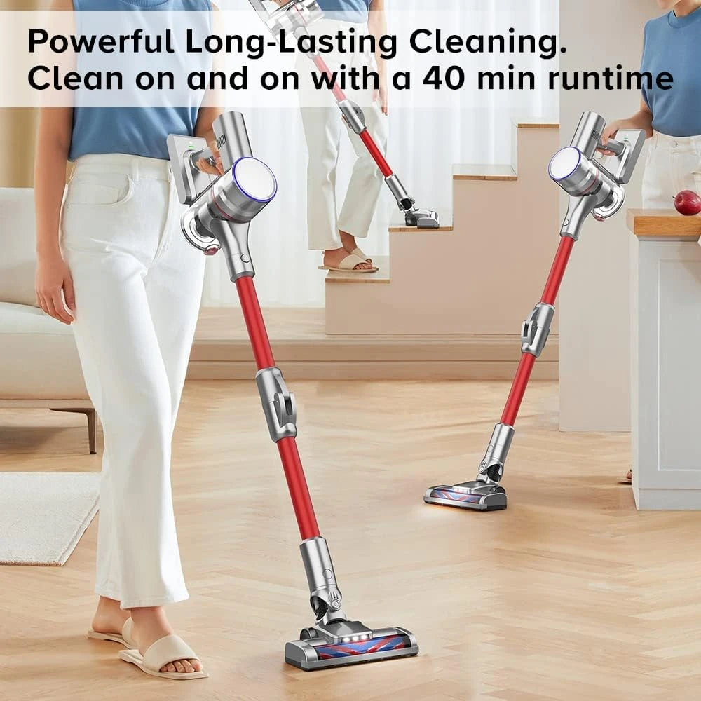 AIRBOT Cordless Vacuum Cleaner, Stick Vacuum With 40 Mins, 4 In 1 Lightweight Quiet Vacuum Cleaner Perfect For Hardwood Floor Pet Hair 9 AIRBOT Cordless Vacuum Cleaner, Stick Vacuum With 40 Mins, 4 In 1 Lightweight Quiet Vacuum Cleaner Perfect For Hardwood Floor Pet Hair - Image 7