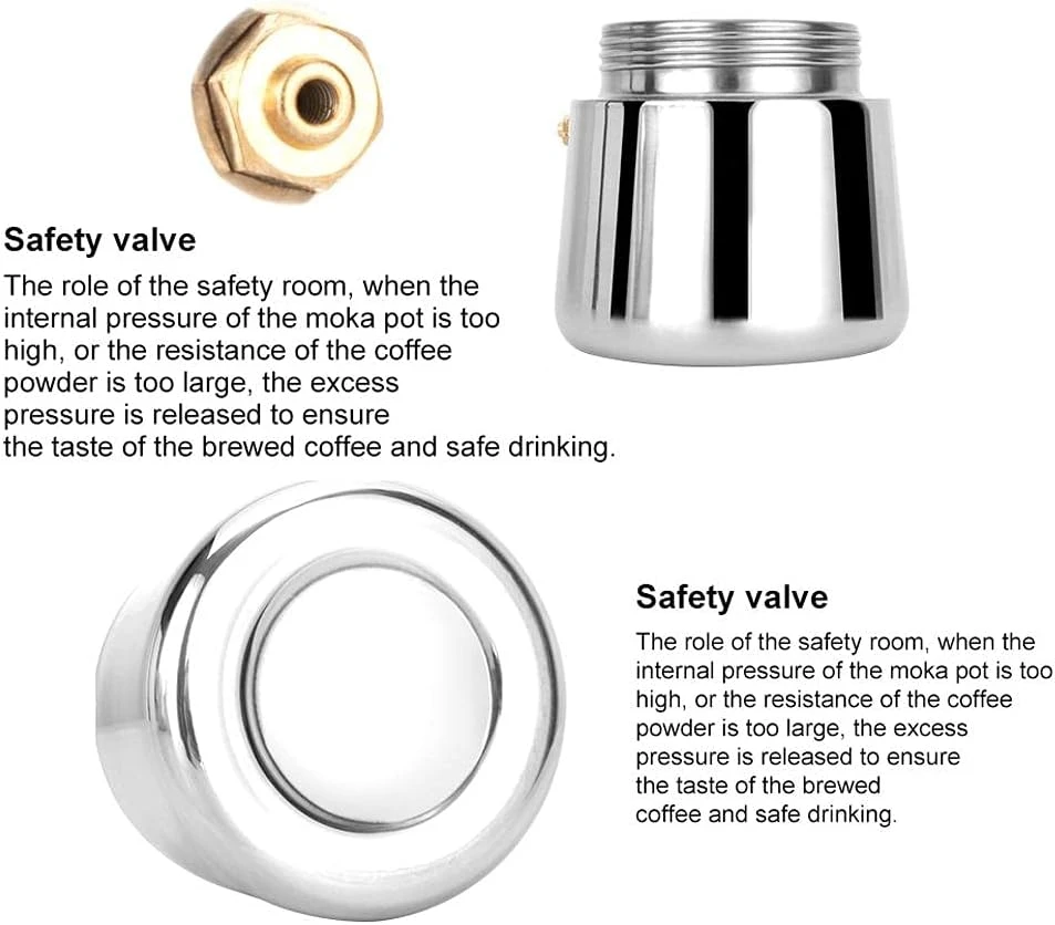 Stovetop Espresso Coffee Maker, Stainless Steel Thermal Coffee Carafe Coffee Brewer With Metal Filter Easy To Operate Coffee Pot For Coffee Maker (450ml) 11 Stovetop Espresso Coffee Maker, Stainless Steel Thermal Coffee Carafe Coffee Brewer With Metal Filter Easy To Operate Coffee Pot For Coffee Maker (450ml) - Image 9