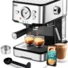 Gevi Espresso Machine, Espresso Maker With Milk Frother Steam Wand, Compact Espresso Super Automatic Espresso Machines For Home With 34oz Removable Water Tank For Cappuccino, Latte -Small Appliance Store 61c0lOmaPhL. AC SL1147