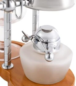 KONKENIE Luxury Belgian Syphon Coffee Maker Royal Family Siphon Teapot Coffee Making Machine Siphon Brewer With Curved Handle (Silver) -Small Appliance Store 61ctlh5GWfL. AC SL1500