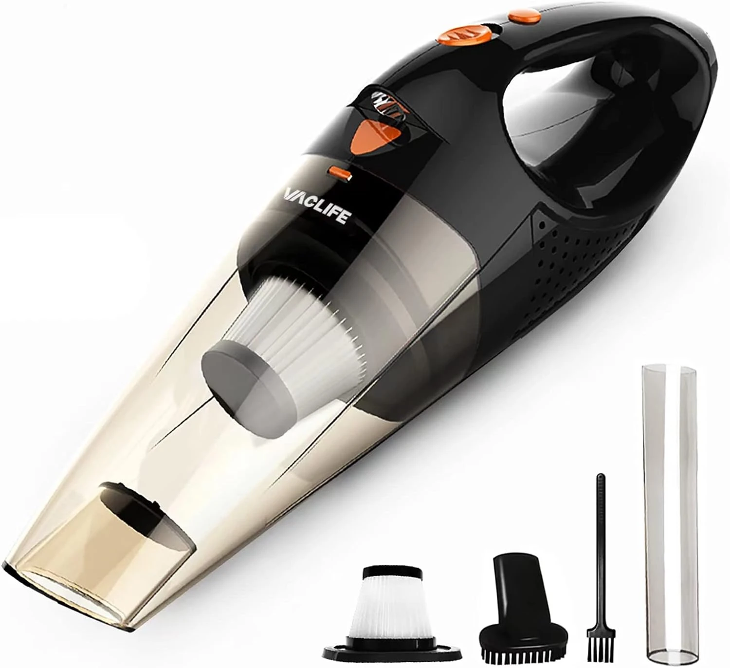 VacLife Handheld Vacuum, Car Hand Vacuum Cleaner Cordless, Mini Portable Rechargeable Wireless Vacuum Cleaner With 2 Filters, Orange (VL189) 3 VacLife Handheld Vacuum, Car Hand Vacuum Cleaner Cordless, Mini Portable Rechargeable Wireless Vacuum Cleaner With 2 Filters, Orange (VL189)