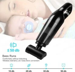 CHUYI Handheld Vacuum Cleaner, Rechargeable Mini Portable Wet And Dry Wireless Car Vacuum Cleaner With HEPA Filters For All-Round Cleaning, With Floor Brush, Various Nozzles, And Storage Bag 13 CHUYI Handheld Vacuum Cleaner, Rechargeable Mini Portable Wet And Dry Wireless Car Vacuum Cleaner With HEPA Filters For All-Round Cleaning, With Floor Brush, Various Nozzles, And Storage Bag -Small Appliance Store 61fF6vqBDEL. AC SL1500