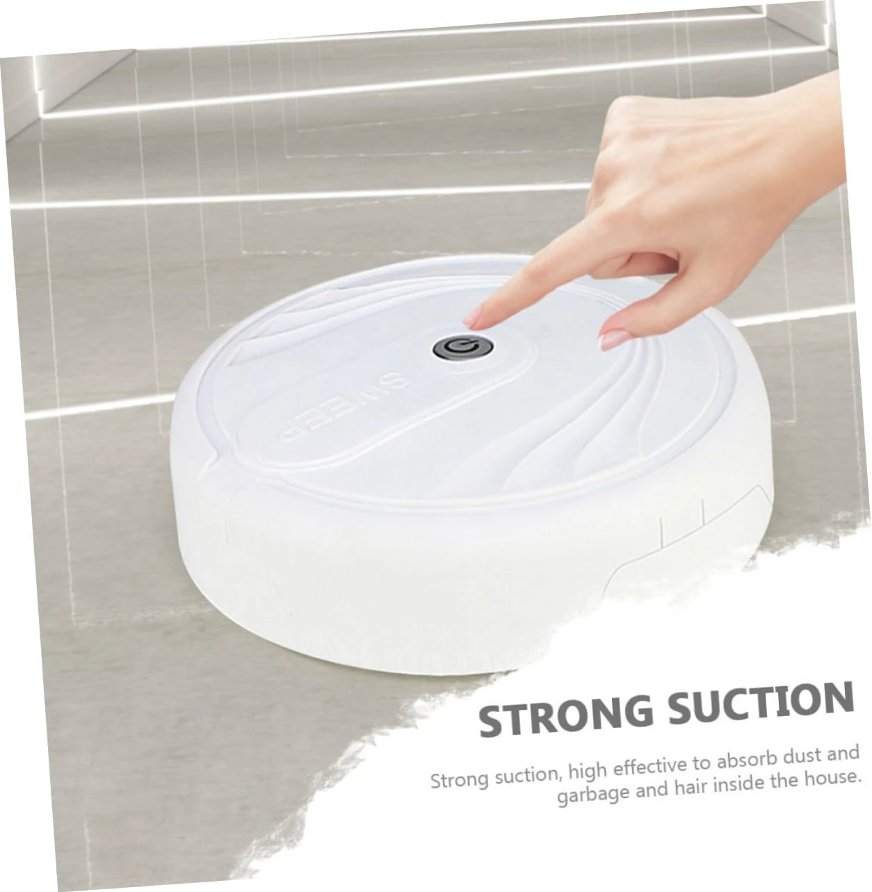 Garneck 1 Set Sweeping Robot Mini Robot Vacuum Cleaners Kids Cleaning Toddler Vacuum Cleaner Kids Vacuum Vaccum For Kids Abs Plastic White Hair Cleaner Automatic Dust Cleaner Pet 5 Garneck 1 Set Sweeping Robot Mini Robot Vacuum Cleaners Kids Cleaning Toddler Vacuum Cleaner Kids Vacuum Vaccum For Kids Abs Plastic White Hair Cleaner Automatic Dust Cleaner Pet - Image 3