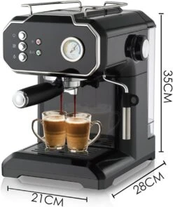 ZYkaa 1.5L Espresso Coffee Machine With Milk Frother Household Small Automatic Electric Coffee Maker Commercial Steam -Small Appliance Store 61gmjH85xjL. AC SL1500