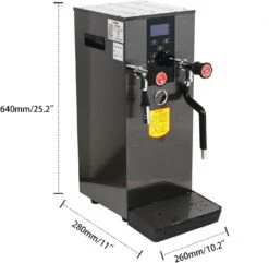 12L Commercial Milk Steamer&Frother, 4 IN 1 Milk Foam Maker With LED Display, 110v Stainless Steel Milk Steamer Machine Water Boiling Machine For Espresso Coffee Milk Tea 10 12L Commercial Milk Steamer&Frother, 4 IN 1 Milk Foam Maker With LED Display, 110v Stainless Steel Milk Steamer Machine Water Boiling Machine For Espresso Coffee Milk Tea -Small Appliance Store 61hMoLL3 XL. AC SL1500