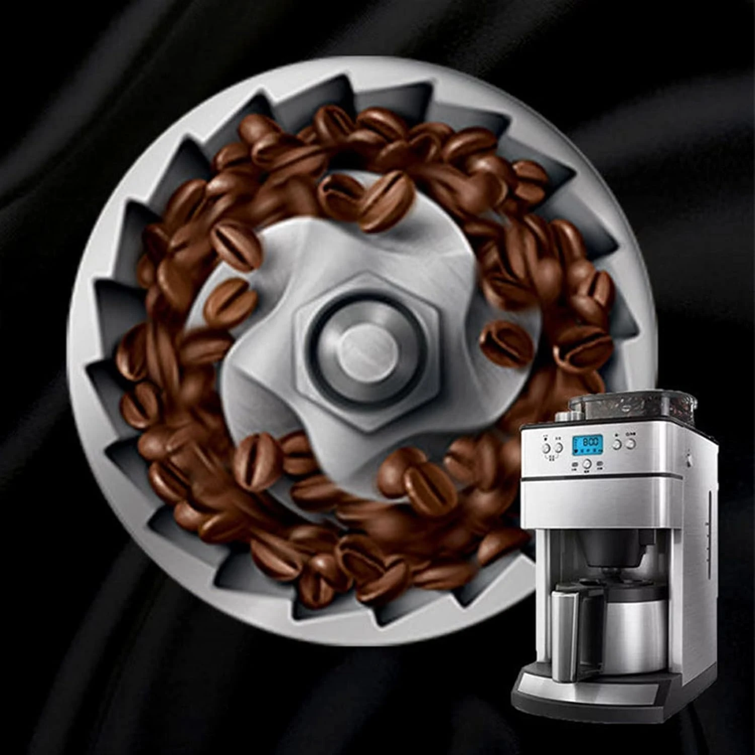 XiVue Coffee Maker Coffee Pot Home Small Coffee Machine Fully Automatic Grinding Integrated Coffee Machine (Color : Silver Grey, Size : KR) (Silver Grey EU) (Silver Grey EU) 5 XiVue Coffee Maker Coffee Pot Home Small Coffee Machine Fully Automatic Grinding Integrated Coffee Machine (Color : Silver Grey, Size : KR) (Silver Grey EU) (Silver Grey EU) - Image 3