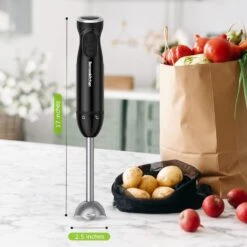 Bonsenkitchen Handheld Blender, Electric Hand Blender 12-Speed & Turbo Mode, Immersion Blender Portable Stick Mixer With Stainless Steel Blades For Soup, Smoothie, Puree, Baby Food 17 Bonsenkitchen Handheld Blender, Electric Hand Blender 12-Speed & Turbo Mode, Immersion Blender Portable Stick Mixer With Stainless Steel Blades For Soup, Smoothie, Puree, Baby Food -Small Appliance Store 61i qusMyyL. AC SL1500