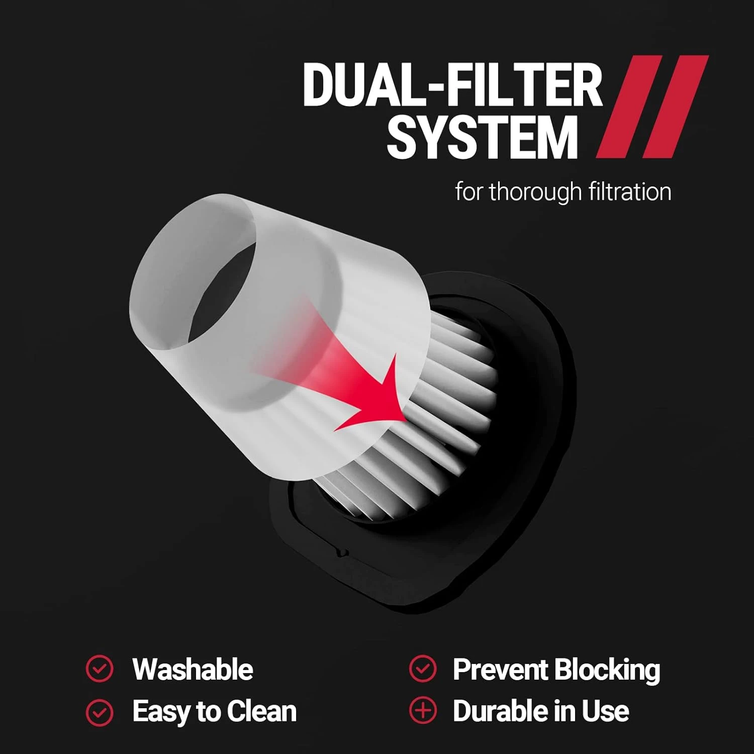 VacLife Handheld Vacuum, Car Hand Vacuum Cleaner Cordless, Mini Portable Rechargeable Wireless Vacuum Cleaner With 2 Filters, Orange (VL189) 6 VacLife Handheld Vacuum, Car Hand Vacuum Cleaner Cordless, Mini Portable Rechargeable Wireless Vacuum Cleaner With 2 Filters, Orange (VL189) - Image 4