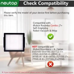 Neutop Filter Compatible With IRobot Roomba Combo J7+ Self-Empty Robot Vacuum & Mop Replacement Parts, High-Effiency HEPA, 6-Pack -Small Appliance Store 61jbHBqdMYL. AC SL1000