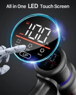 Cordless Vacuum Cleaner, 500W/40Kpa Stick Vacuum Cleaner With Touch Screen, Max 60 Mins Runtime, Anti-Tangle Vacuum Cleaner For Home, 2023 Latest Motor, Wireless Vacuum For Pet Hair/Carpet/Hard Floor -Small Appliance Store 61kg8g285AL. AC SL1500