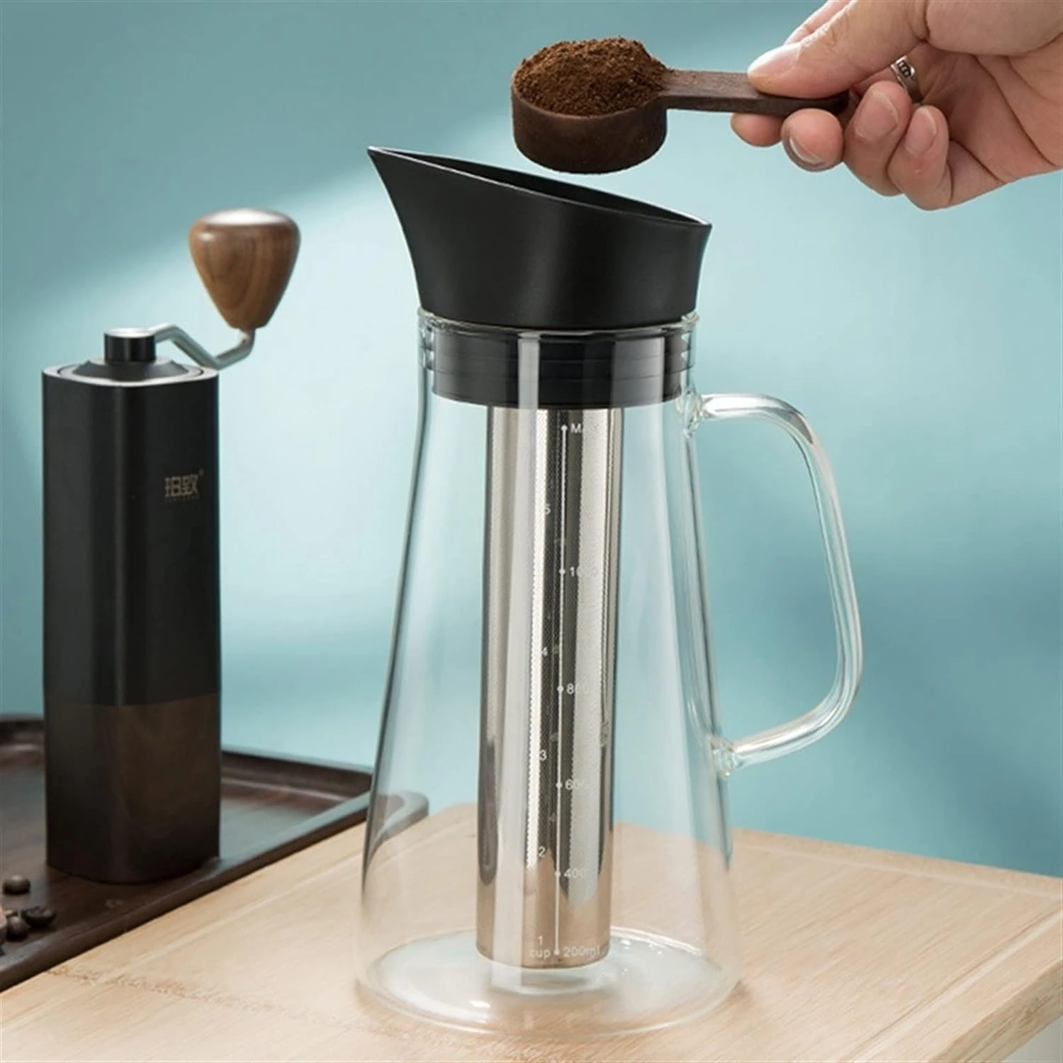 VENBER Coffee Machine Coffee Pot Coffee Maker Cold Brew Coffee Pot Large Capacity Water Jug Glass Milk Juice Coffee Pot With Filter For Home Supply 5 VENBER Coffee Machine Coffee Pot Coffee Maker Cold Brew Coffee Pot Large Capacity Water Jug Glass Milk Juice Coffee Pot With Filter For Home Supply - Image 3