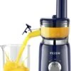 Cold Press Juicer, FEZEN Small Masticating Juicer For Fruits And Vegetables, Powerful Juice Extractor Machine With Compact Size And Space-Saving Feature, Very Easy To Clean (Updated) -Small Appliance Store 61l5SsscUVL. AC SL1500