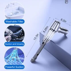 ROWPOZ Car Vacuum Cleaner High Power, 9000PA Strong Suction Wireless Handheld Car Vacuum Cleaner, Handheld Vacuum Cordless Rechargeable Portable Mini Vacuum For Car, Home, Office, Pet Hair Cleaning 15 ROWPOZ Car Vacuum Cleaner High Power, 9000PA Strong Suction Wireless Handheld Car Vacuum Cleaner, Handheld Vacuum Cordless Rechargeable Portable Mini Vacuum For Car, Home, Office, Pet Hair Cleaning -Small Appliance Store 61llnaKa6SL. AC SL1000