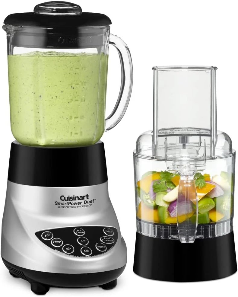 Cuisinart BFP-703BC Smart Power Duet Blender/Food Processor, Brushed Chrome, 3 Cup, Count Of 6 8 Cuisinart BFP-703BC Smart Power Duet Blender/Food Processor, Brushed Chrome, 3 Cup, Count Of 6 - Image 6