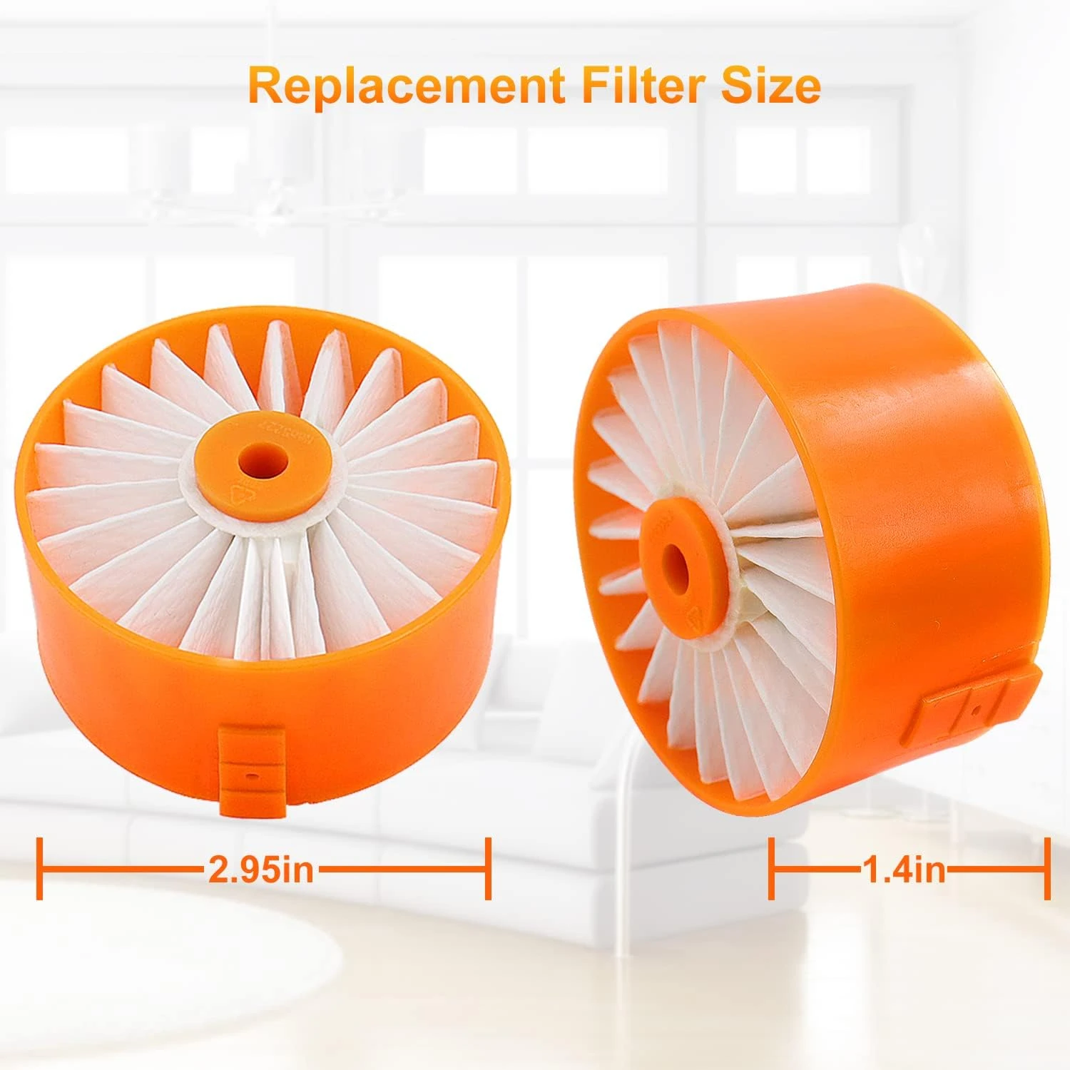 6 Pack Vacuum Replacement Filters For Black Decker BSV2020G BSV2020P Powerseries Extreme Cordless Stick Vacuum Cleaner 6 6 Pack Vacuum Replacement Filters For Black Decker BSV2020G BSV2020P Powerseries Extreme Cordless Stick Vacuum Cleaner - Image 4