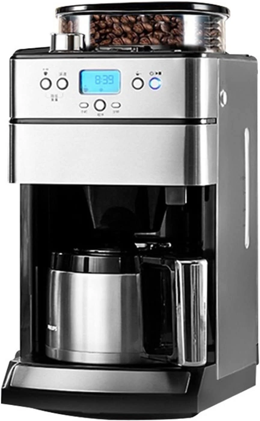 XiVue Coffee Maker Coffee Pot Home Small Coffee Machine Fully Automatic Grinding Integrated Coffee Machine (Color : Silver Grey, Size : KR) (Silver Grey EU) (Silver Grey EU) 3 XiVue Coffee Maker Coffee Pot Home Small Coffee Machine Fully Automatic Grinding Integrated Coffee Machine (Color : Silver Grey, Size : KR) (Silver Grey EU) (Silver Grey EU)