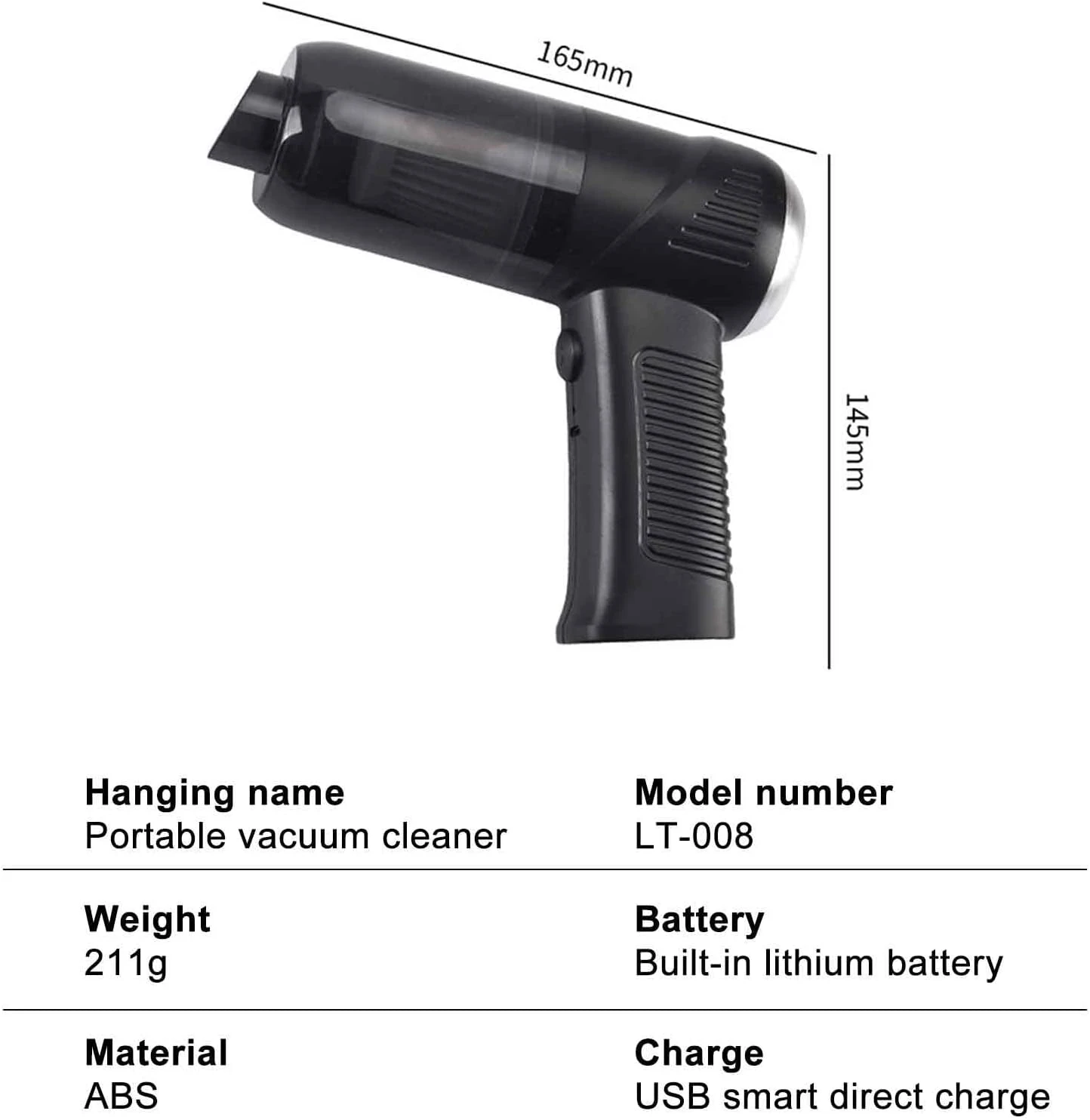 Ochine Cordless Handheld Vacuum Cleaner, Mini Car Vacuum Cleaner, Handheld Vacuum Cordless, Mini Handheld Vacuum Cleaner, USB Rechargeable Household Vacuum Cleaner For Home Office Kitchen Use 8 Ochine Cordless Handheld Vacuum Cleaner, Mini Car Vacuum Cleaner, Handheld Vacuum Cordless, Mini Handheld Vacuum Cleaner, USB Rechargeable Household Vacuum Cleaner For Home Office Kitchen Use - Image 6