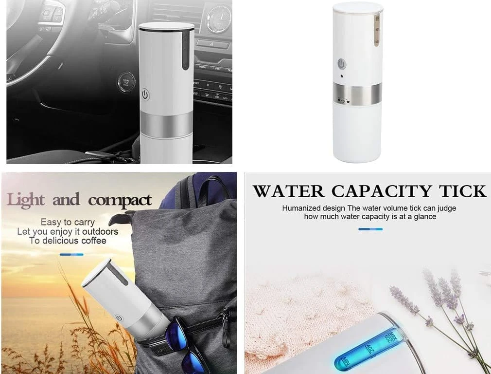 A Sixx Coffee Machine, Fully-Automatic One Button Operation Coffee Capsule Machine Portable Mini USB Electric Coffee Maker Handheld Coffee Machine For Home Travel, White 6 A Sixx Coffee Machine, Fully-Automatic One Button Operation Coffee Capsule Machine Portable Mini USB Electric Coffee Maker Handheld Coffee Machine For Home Travel, White - Image 4