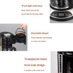 XiVue Coffee Maker, Filter Coffee Machine 10 Cup Programmable Coffee Makers With Timer Keep Warm Auto Off Function Anti Drip System, Permanent Reusable Filter 1.25 L 13 XiVue Coffee Maker, Filter Coffee Machine 10 Cup Programmable Coffee Makers With Timer Keep Warm Auto Off Function Anti Drip System, Permanent Reusable Filter 1.25 L -Small Appliance Store 61wpwq2GMHS. AC SL1201