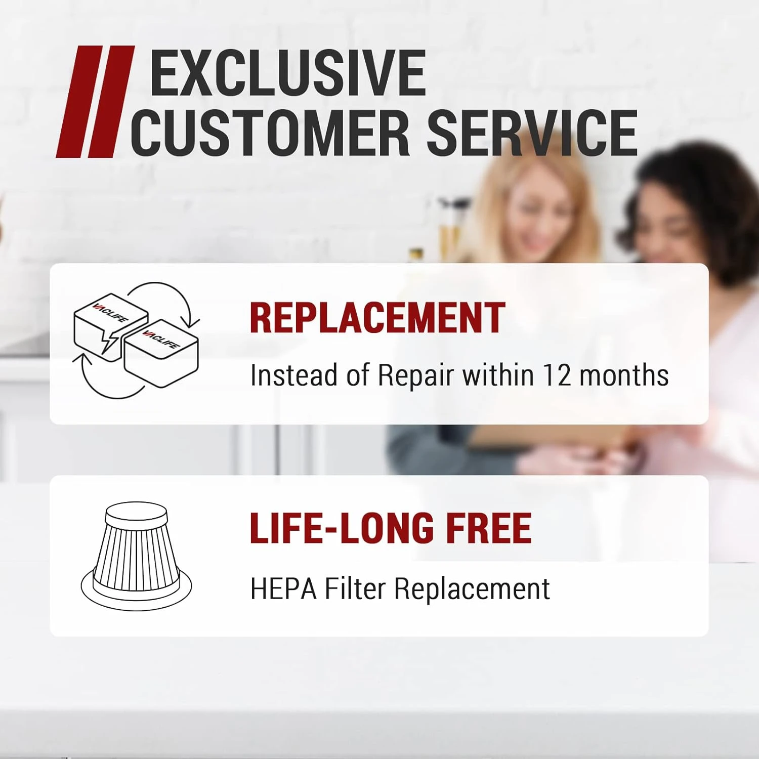 VacLife Handheld Vacuum, Car Hand Vacuum Cleaner Cordless, Mini Portable Rechargeable Wireless Vacuum Cleaner With 2 Filters, Orange (VL189) 7 VacLife Handheld Vacuum, Car Hand Vacuum Cleaner Cordless, Mini Portable Rechargeable Wireless Vacuum Cleaner With 2 Filters, Orange (VL189) - Image 5