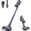 Tikom V700 Cordless Vacuum Cleaner With 450W 33Kpa Powerful Suction, Up To 50 Mins Runtime, 1.3L Dust Cup, 6 In 1 Stick Vacuum Cleaner Ideal For Carpet, Pet Hair, Hard Floor, Purple 1 Tikom V700 Cordless Vacuum Cleaner With 450W 33Kpa Powerful Suction, Up To 50 Mins Runtime, 1.3L Dust Cup, 6 In 1 Stick Vacuum Cleaner Ideal For Carpet, Pet Hair, Hard Floor, Purple -Small Appliance Store 61xxHhJfGGL. AC SL1500