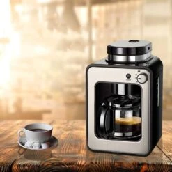 XiVue Bean To Cup Coffee Machine Automatic Coffee Maker, Drip Coffee Machine, Home, Office, Commercial, 5 Cups (Black) Hold 11 XiVue Bean To Cup Coffee Machine Automatic Coffee Maker, Drip Coffee Machine, Home, Office, Commercial, 5 Cups (Black) Hold -Small Appliance Store 61yuPpHuj9L. AC SL1001