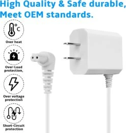 RO6G 15V 90627870 Vacuum Charger For Black & Decker Hand Vacuum Power Charger Supply HNV115J13 HFVB315J22 HHVI320JR02 HHVI315JO42 Replacement 90629039 Handheld Vacuum Spillbuster Power Adapter Cord -Small Appliance Store 61zHaH5p2EL. AC SL1500