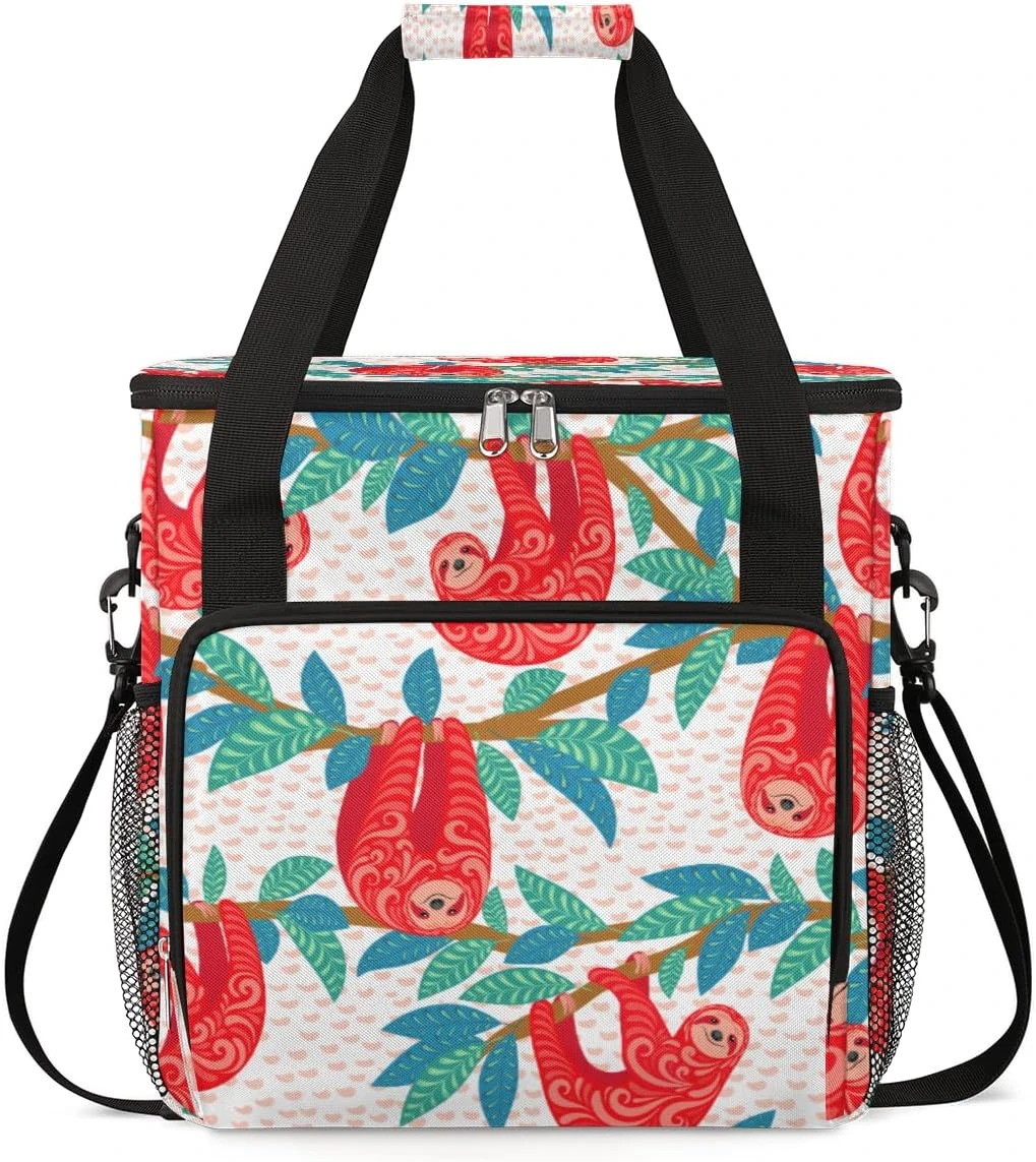 Cfpolar Coffee Maker Carrying Bag Cute Red Sloth Tree Branch Travel Coffee Machine Bag Carrying Organizer Case Portable Single Serve Coffee Brewer Tote Bag Storage Bag For Camping Picnic 3 Cfpolar Coffee Maker Carrying Bag Cute Red Sloth Tree Branch Travel Coffee Machine Bag Carrying Organizer Case Portable Single Serve Coffee Brewer Tote Bag Storage Bag For Camping Picnic