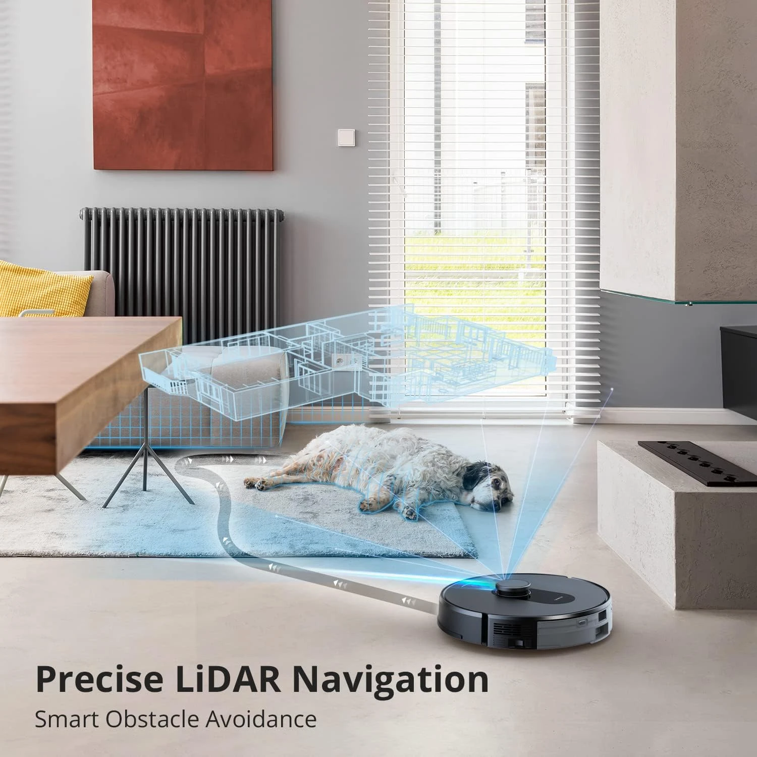 360 S8 Plus Robot Vacuum And Mop Combo, Botslab Self-Empty LIDAR Navigation Smart Mapping Robot, 2700Pa Suction, Carpet Detection, Work With Alexa, WIFI, APP, Ideal For Pet Hair, Hard Floor And Carpet 8 360 S8 Plus Robot Vacuum And Mop Combo, Botslab Self-Empty LIDAR Navigation Smart Mapping Robot, 2700Pa Suction, Carpet Detection, Work With Alexa, WIFI, APP, Ideal For Pet Hair, Hard Floor And Carpet - Image 6