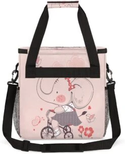 Cfpolar Coffee Maker Carrying Bag Cute Elephant Pink Butterfly Travel Coffee Machine Bag Carrying Organizer Case Portable Single Serve Coffee Brewer Tote Bag Storage Bag For Camping Picnic -Small Appliance Store 71 wiVXBG0L. AC SL1200