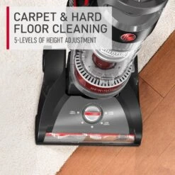 Hoover WindTunnel Cord Rewind Pro Bagless Upright Vacuum Cleaner, For Carpet And Hard Floors, UH71300V, Black 13 Hoover WindTunnel Cord Rewind Pro Bagless Upright Vacuum Cleaner, For Carpet And Hard Floors, UH71300V, Black -Small Appliance Store 710LdOEYteL. AC SL1000