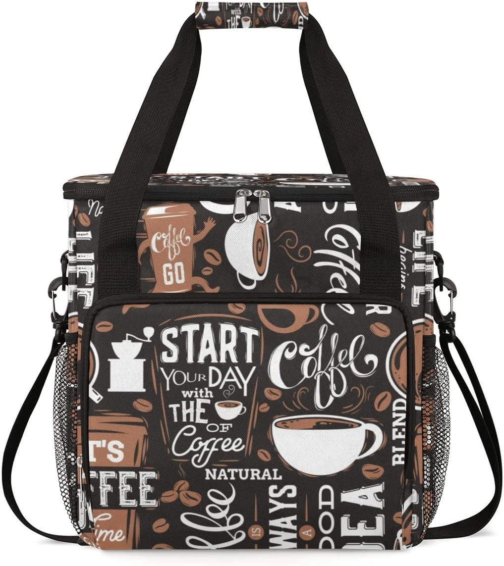 Cfpolar Grey Start Your Day With Coffee Coffee Maker Carrying Bag, Waterproof Coffee Maker Travel Storage Bag, Portable Coffee Machine Tote Bag Case With Shoulder Strap For Single Serve Coffee Maker 3 Cfpolar Grey Start Your Day With Coffee Coffee Maker Carrying Bag, Waterproof Coffee Maker Travel Storage Bag, Portable Coffee Machine Tote Bag Case With Shoulder Strap For Single Serve Coffee Maker