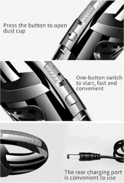 SZFY-TAIOW Handheld Vacuum USB Cordless Portable Wet Dry Vacuum Cleaner For Car Home Pet Hair With Filter Rechargeable 2200mAh Lithium Battery 120W 4500PA Powerful Suction (Black) 18 SZFY-TAIOW Handheld Vacuum USB Cordless Portable Wet Dry Vacuum Cleaner For Car Home Pet Hair With Filter Rechargeable 2200mAh Lithium Battery 120W 4500PA Powerful Suction (Black) -Small Appliance Store 712KTF jL. AC SL1500