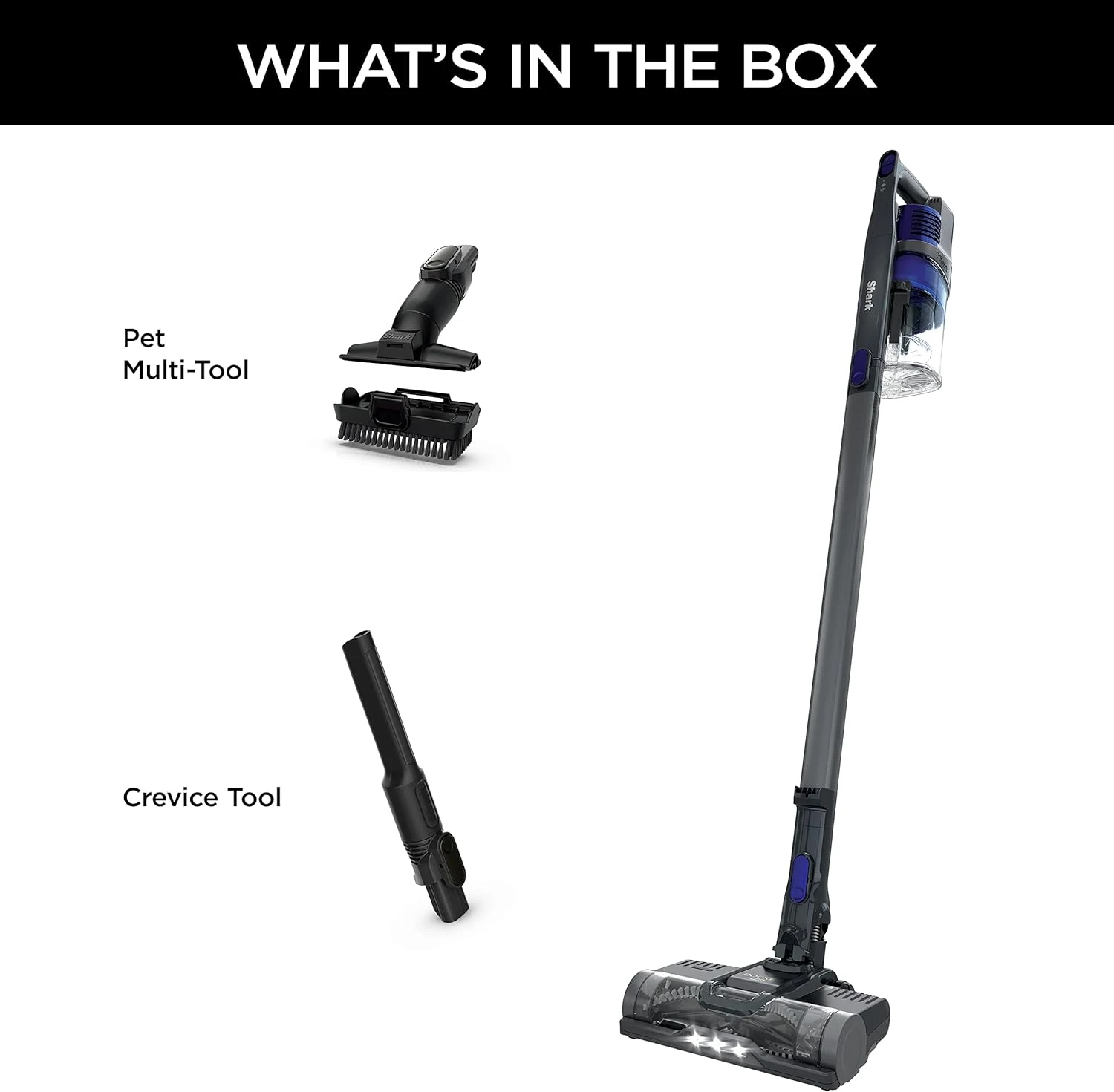Shark IX141 Pet Cordless Stick Vacuum With XL Dust Cup, LED Headlights, Removable Handheld, Crevice Tool & Pet Multi-Tool, 40min Runtime, Grey/Iris, 7.5 Lbs 15 Shark IX141 Pet Cordless Stick Vacuum With XL Dust Cup, LED Headlights, Removable Handheld, Crevice Tool & Pet Multi-Tool, 40min Runtime, Grey/Iris, 7.5 Lbs - Image 13