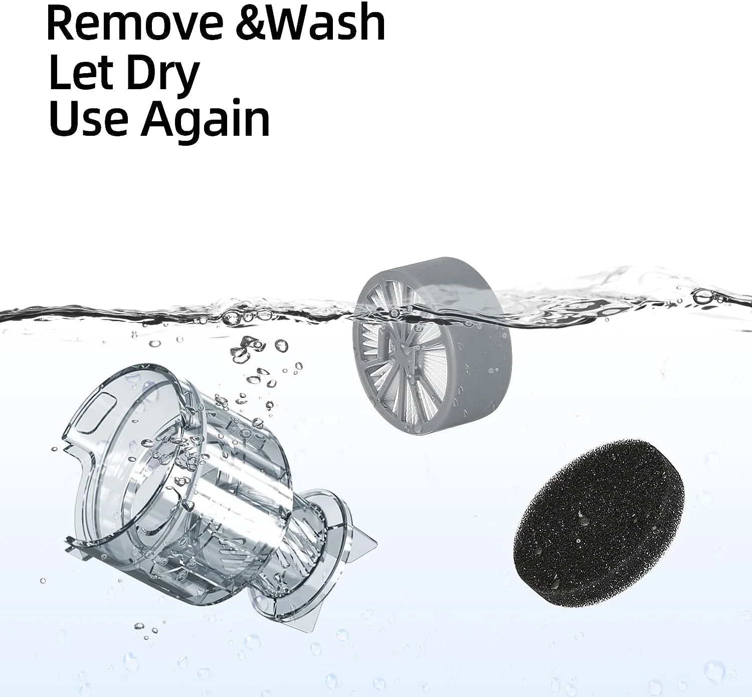 Qijun Handheld Bed Vacuum Cleaner Machine, Mattress Vacuum Cleaner With 15KPa Suction, UV Light, Washable HEPA Filter For Deep Clean Fur/Hair/Dander/Dust On Fabric Surfaces 6 Qijun Handheld Bed Vacuum Cleaner Machine, Mattress Vacuum Cleaner With 15KPa Suction, UV Light, Washable HEPA Filter For Deep Clean Fur/Hair/Dander/Dust On Fabric Surfaces - Image 4