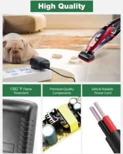 Charger For Bissell Pet Hair Vacuum 2390 2390A 23903 2284 2284W, Compatible With Bissell 14.4V Lithium Ion Cordless Hand Vacuum 1614206, JOVNO UL Listed 5-23V Class 2 Power Supply ZD5F230030US, 6ft -Small Appliance Store 713aLZJDzL. AC SL1500