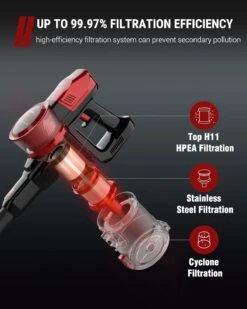 VacLife 25Kpa Cordless Stick Vacuum Cleaner, 6-in-1 Cordless Vacuum W/Strong Suction For Home Pet Hair Carpet Hard Floor, Max 45 Min Runtime, Wireless Vaccine Cleaner W/LED Headlights, Black (VL732) 16 VacLife 25Kpa Cordless Stick Vacuum Cleaner, 6-in-1 Cordless Vacuum W/Strong Suction For Home Pet Hair Carpet Hard Floor, Max 45 Min Runtime, Wireless Vaccine Cleaner W/LED Headlights, Black (VL732) -Small Appliance Store 7146boz7iqL. AC SL1500