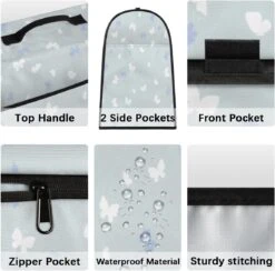 Blue White Butterfly Coffee Machine Dust Cover Beautiful Butterfly Stand Mixer Dust Cover Stand Mixer Cover Waterproof,Easy To Clean,Multi-Pocket 14 Blue White Butterfly Coffee Machine Dust Cover Beautiful Butterfly Stand Mixer Dust Cover Stand Mixer Cover Waterproof,Easy To Clean,Multi-Pocket -Small Appliance Store 714IM3ecETL. AC SL1200