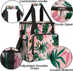 Cfpolar Flowers Leaf Coffee Maker Carrying Bag, Tropic Parrot Waterproof Travel Storage Bag, Portable Coffee Machine Tote Bag With Shoulder Strap For Single Serve Coffee Maker -Small Appliance Store 715I0kSPdpL. AC SL1200
