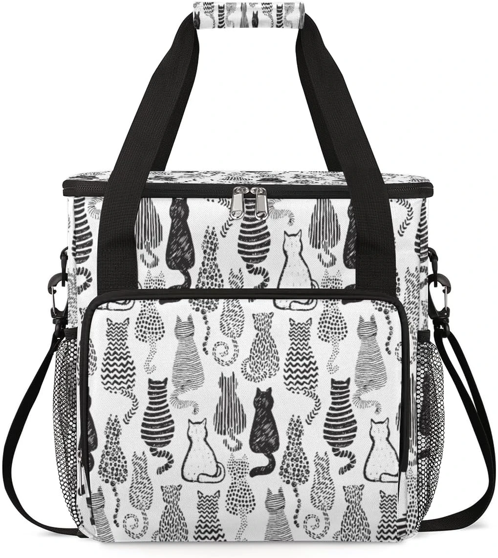 Cfpolar Coffee Maker Carrying Bag Cute Cat Travel Coffee Machine Bag Carrying Organizer Case Portable Single Serve Coffee Brewer Tote Bag Storage Bag For Camping Picnic 4 Cfpolar Coffee Maker Carrying Bag Cute Cat Travel Coffee Machine Bag Carrying Organizer Case Portable Single Serve Coffee Brewer Tote Bag Storage Bag For Camping Picnic - Image 2