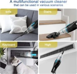 TC-JUNESUN Stick Vacuum Cleaner, 4 In 1 Lightweight Corded Vac With Handheld, 400W 15kpa Powerful Suction Small Dorm Vacuum Cleaner Portable With HEPA Filters, For Sofa, Curtains, Hard Floor, Pet Hair 12 TC-JUNESUN Stick Vacuum Cleaner, 4 In 1 Lightweight Corded Vac With Handheld, 400W 15kpa Powerful Suction Small Dorm Vacuum Cleaner Portable With HEPA Filters, For Sofa, Curtains, Hard Floor, Pet Hair -Small Appliance Store 7173KPnpxsL. AC SL1500