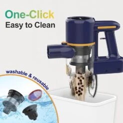 POWEART Cordless Vacuum Cleaner, 6-in-1 Powerful Cordless Stick Vacuum, 210W Vacuum Cordless Rechargeable With 6-Cell 2200mAh Battery, Cordless Vacuum Cleaners For Home Pets Floor - Night -Small Appliance Store 717Buhp4OuL. AC SL1500