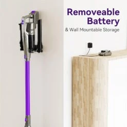 YOOZ Cordless Vacuum Cleaner 6 In 1 Handheld Vacuum Cleaner Ultra Light, 24Kpa Powerful Suction With LED Headlight Stick Vacuum Cleaner Cordless For Carpet And Hard Floor, Pet Hair (Purple) -Small Appliance Store 717YaF1JypL. AC SL1500