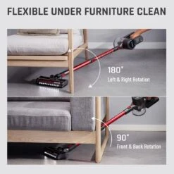 ENGINDOT 23Kpa 250W Brushless Cordless Vacuum Cleaner, Stick Vacuum With Advanced Cyclonic Technology, Sweeper, 4 In 1 Lightweight Handheld Vacuum For Hard Floor Carpets & Pet Hair -Small Appliance Store 7184pHgN7bL. AC SL1500